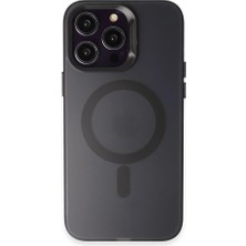 Vintessy iPhone 15 Pro Max Kılıf Mateks Magsafe Kapak - SIYAH-(5796) - VOANFD1784-5191