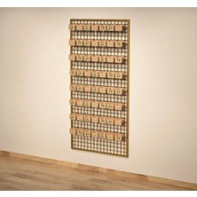 Md Vitrin Dekorasyon 90*190 Gold,duvara Monte Tel Pano, Sık Telli Aksesuar Bijuteri Panosu
