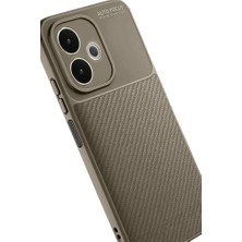 Genel Tedarik Oppo A5 Pro 4g Kılıf Auto Focus Karbon Kapak - KAHVERENGI-(5796) - EMTHBA5847-9194