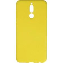 Etc Huawei Mate 10 Lite Kılıf Nano Içi Kadife Silikon - SARI-(5796) - VOANFD6015-4081