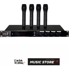 Doppler DMT-4100 Dörtlü El Tipi Kablosuz Vokal Mikrofon Seti