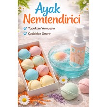 Pediküe ve Ayak Spa Nem Topları Yumuşatıcı Jakuzi Ayak Banyosu Topu 8 Adet