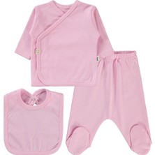 Civil Baby 3'lü Basic  Zıbın Takımları - Pembe 0-1 Ay