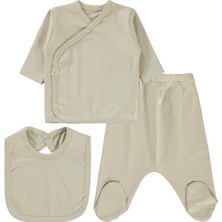 Civil Baby 3'lü Basic  Zıbın Takımları - Bej 0-1 Ay