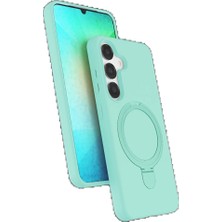 Genel Tedarik Samsung Galaxy S25 Regal Magsafe Standlı Kapak - Su YEŞILI-(5796) - EMTHBA6777-7816