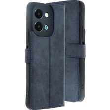 Genel Tedarik Vivo Y28 Kılıf Trend S Plus Kapaklı Kılıf - LACIVERT-(5796) - EMTHBA3867-9572