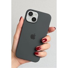 Pronorth Iphone 15 Uyumlu Kılıf Logolu Lansman Soft Yumuşak Içi Kadife Silikon Kapak