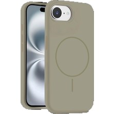 Genel Tedarik iPhone 16E Kılıf Jully Magsafe Kapak - Çöl TITANYUM-(5796) - EMTHBA2914-5125