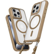 Genel Tedarik iPhone 15 Pro Max Kılıf Enka Magsafe Silikon Kılıf - DESERT-(5796) - EMTHBA5320-1555