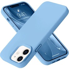 Genel Tedarik iPhone 12 Kılıf Nano Içi Kadife Silikon - MAVI-(5796) - EMTHBA7942-1046