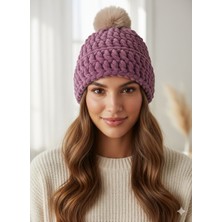 Bere Elemeği Örgü Kadife Bere