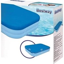 Bestway 58108 Dikdörtgen Havuz Örtüsü 305X183CM Dayanıklı PE Malzemeden Yapılmış Özel Tasarım