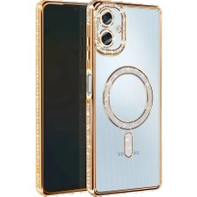 Genel Tedarik Samsung Galaxy A06 Joke Simli Magneticsafe Kılıf - GOLD-(5796) - EMTHBA5209-8712