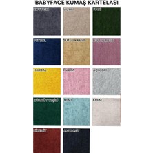 Baby Face Kumaş Lastikli Kaymaz Esnek Sandalye Koruyucu Örtü - Gülkurusu - Üç Adet