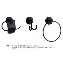 Mb Global Prima Black 3 Parça Set (Siyah)