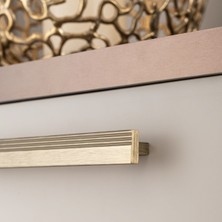 System 9474 Klasik Çizgili Kulp Antik Renk 16 mm (Iki Delik Arası Mesafe)