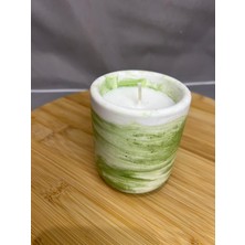 Miracle Wax Yeşil Beton Kapta Bergamot & Yeşil Çay Soya Wax Mum | Premium Dekoratif Mum