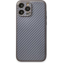 Genel Tedarik iPhone 13 Pro Max Kılıf Coco Karbon Silikon - GRI-(5796) - EMTHBA6922-2512