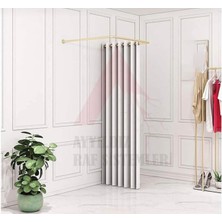 Mdvitrin Dekorasyon Gold U Kabin Borusu & U Giyinme Kabini Demiri & Gold U Mağaza Kabini