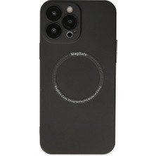 OEM iPhone 13 Pro Kılıf Jack Magneticsafe Lens Silikon - SIYAH-(5796) - ASLPRL8514-1260