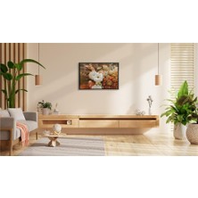 Sonbaharın Sıcak Çiçek Dokusunda Zarafet