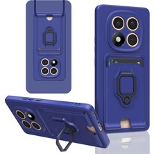 Magicool Xiaomi Redmi Note 14 Pro Plus Kılıf Zuma Kartvizitli Yüzüklü Silikon - Lacivert