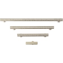 System 9208 Modern Kulp Parlak Nikel Renk 128 mm (Iki Delik Arası Mesafe)