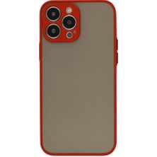 Genel Tedarik iPhone 14 Pro Kılıf Montreal Silikon Kapak - KIRMIZI-(5796) - EMTHBA8693-7719