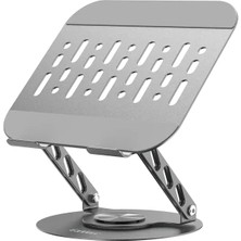 Earldom EH333 360 Derece Ayarlanabilir Metal Laptop Standı - Gri