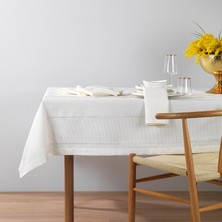 Schafer Home Pia Masa Örtüsü Seti 12 Parça - Krem