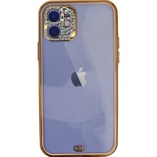 Genel Tedarik iPhone 12 Kılıf Liva Taşlı Silikon - PEMBE-(5796) - EMTHBA1447-8997