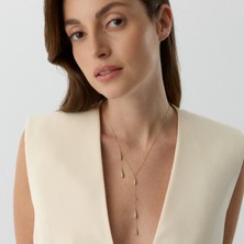 Aja Pluvia Sallantılı Çok Damla Figürlü Altın Kolye