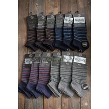 Aytuğ; Bambu Erkek Patik Çorabı; Dikişsiz; Yazlık ; 41-45 Numara; Asorti 12'li Kutu