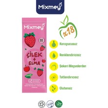 Mixmey Çilek Meyve Barı 18 Adet | Sağlıklı Atıştırmalıklar – Vegan, Glutensiz, Koruyucusuz (20GR x 18 Adet)