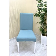 Mikro Kumaş Lastikli Kaymaz Esnek Sandalye Koruyucu Örtü - Mint - Beş Adet