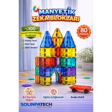 Solinpatech Manyetik Yapı Blokları|mıknatıslı Eğitici Oyuncak|zeka ve Yaratıcılık Geliştirici Set