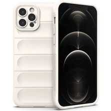 Genel Tedarik iPhone 12 Pro Kılıf Optimum Silikon - KREM-(5796) - EMTHBA7211-7201