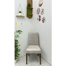 Desenli Baskılı Kadife Elastik Esnek Sandalye Koruyucu Örtü - Model Bk-01 - Dört Adet