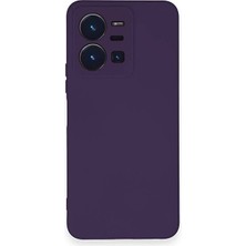 Genel Tedarik Vivo Y35 Kılıf Nano Içi Kadife Silikon - MOR-(5796) - EMTHBA2493-5159