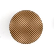 System 4722 Tek Delikli Tırtıklı Zamak Düğme Kulp Şampanya Saten Renk Çap: 38 mm