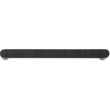 System 4735 Modern Tırtıklı Kulp Siyah Renk 160 mm (Iki Delik Arası Mesafe)