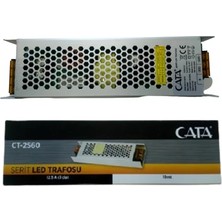 Cata Aybekon CT-2560 12.5A 150W Slim Fansız Şerit LED Trafosu 12.5AMPER 150WATT