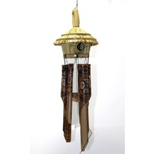 Marsilyan Hasır Kuş Yuvalı Bambu Çan 50 cm