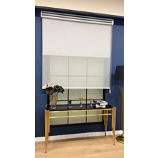 Volper Mekanik VP1075 Çift Mekanizmalı Kırçıllı Tül ve %100 Blackout Işık Geçirmez Stor Perde (Açık Gri)