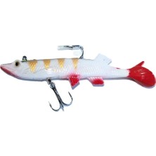 Genba Turna Silikon Yem Kırmızı Beyaz 22.3 gr 12 cm Renk: 10