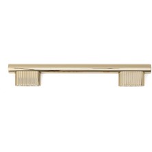 System 9486 Modern Düz/çizgili Kulp Altın Renk 160 mm (Iki Delik Arası Mesafe)