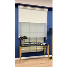 Volper Mekanik VP1075 Çift Mekanizmalı Kırçıllı Tül ve %100 Blackout Işık Geçirmez Stor Perde (Açık Krem)