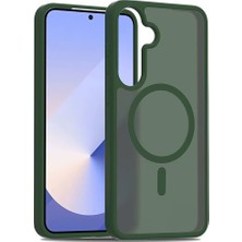 Genel Tedarik Samsung Galaxy S25 Jota Magsafe Kapak - Koyu YEŞIL-(5796) - EMTHBA7454-1345