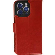 Khayra iPhone 13 Pro Kılıf Trend S Plus Kapaklı Kılıf - KIRMIZI-(5796) - ESZAOC5823-8272