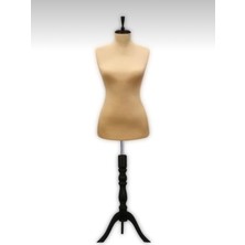 Md Vitrin Dekorasyon 38 Beden Dikine Iğne Batabilen Ahşap Ayaklı Terzi Mankeni